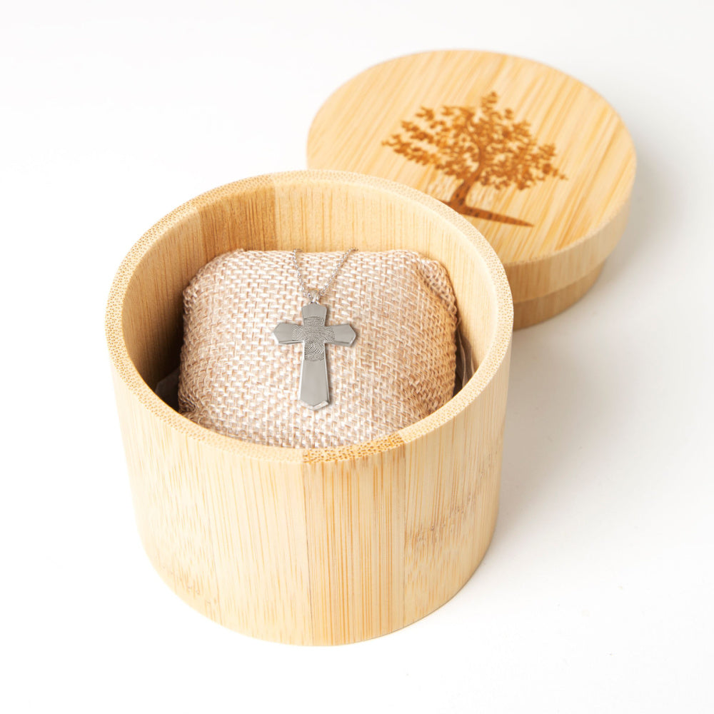 Cross Fingerprint Pendant - SereniCare