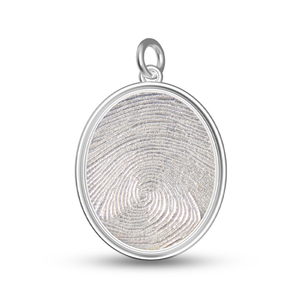 Oval Fingerprint Pendant - SereniCare