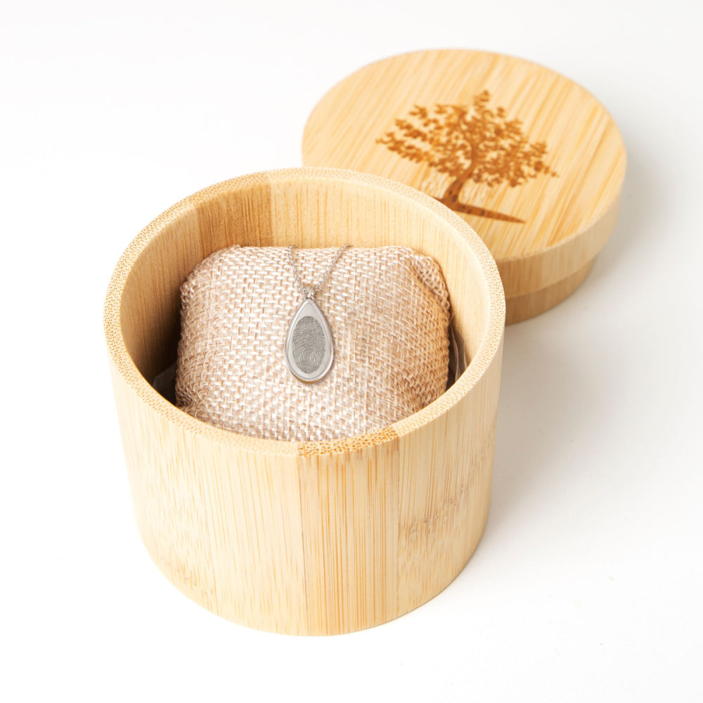 Teardrop Fingerprint Pendant - SereniCare